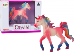 Figuretta da collezione piccolo unicorno rosa 8 cm