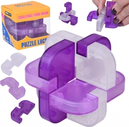 Rompicapo logico 3D Puzzle Lock – cubo viola