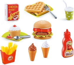 Set colorato di cibi per bambini