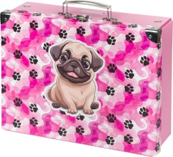 Baagl valigia scolastica pieghevole Zampette con rifiniture in metallo