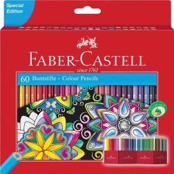 Matite colorate classiche in legno FABER-CASTELL, 60 pezzi