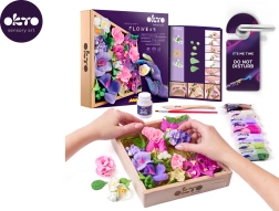 OKTO Inspiration set creativo per modellare fiori fai da te in cornice di legno