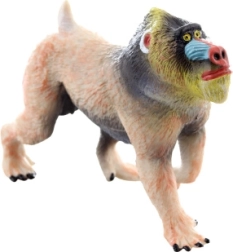 Figuretta in plastica di mandrillo 10 cm