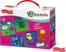 Far Far Land Puzzle casa di abbinamento animali