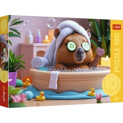 Puzzle Trefl capibara alla spa 160 pezzi