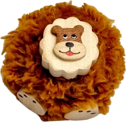 2KIDS TOYS calamita in legno con pon pon – leone