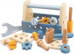 Set di attrezzi in legno per piccoli tuttofare