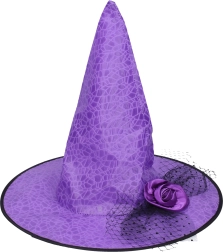 Set di carnevale cappello da strega viola