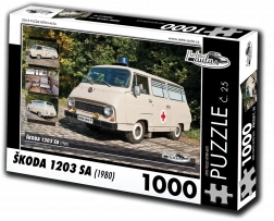 Puzzle Retro-Auto Škoda 1203 SA 1000 pezzi