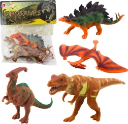 Set di figurine di dinosauri T‑Rex, Pteranodonte, Stegosauro e Parasaurolophus – 4 pezzi