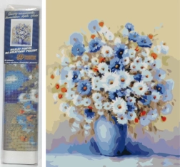 Pittura diamantata bouquet di fiori di campo 30 × 40 cm