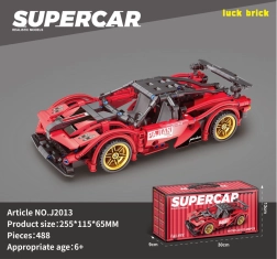 Set da costruzione auto sportiva rossa 482 pezzi