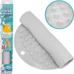 Tuban tappetino da bagno antiscivolo Tubi, grigio 70 × 35 cm