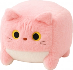 Coccola di peluche rosa a forma di cubo