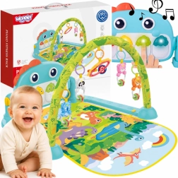 Tappeto gioco per bambini Woopie con arco a dinosauri