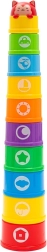 Bicchierini impilabili numerati con melodia BABY MIX, 10 pezzi