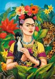 Trefl puzzle Premium Plus – ritratto di Frida Kahlo, 1000 pezzi