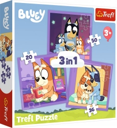 Puzzle TREFL Incontra Bluey 3v1
