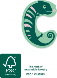 Piccola lettera in legno C