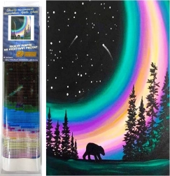 Pittura diamantata Notte polare 30 × 40 cm NORIMPEX