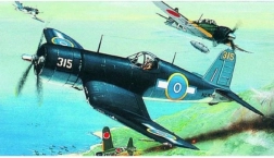 Modello di aereo F4U-1 Corsair in plastica da assemblare