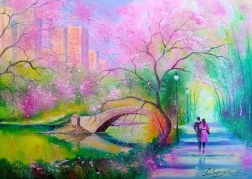 Puzzle Passeggiata nel parco 1000 pezzi ENJOY