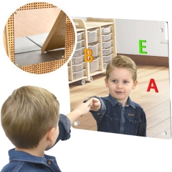 Masterkidz grande specchio magnetico per pannelli STEM 60 × 60 cm
