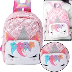 Zaino scolastico per bambini unicorno rosa 32 cm
