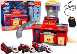 Centro di soccorso con vigili del fuoco e ospedale – set veicoli 6 pz