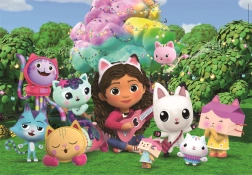 Puzzle La casa delle bambole di Gabby: In giardino MAXI 24 pezzi