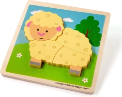 Puzzle ad incastro Pecorella di Bigjigs Toys