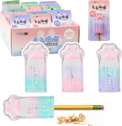 Temperino a forma di zampa di gatto per matite sottili