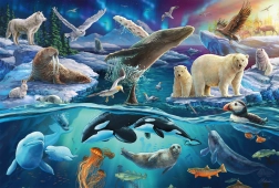 Puzzle Animali Artici 150 pezzi
