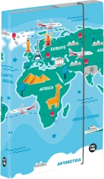 Scatola per quaderni A5 con motivo Mappa