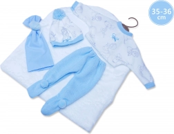 Llorens vestitino per bambola New Born 35–36 cm, set 3 pezzi con copertina