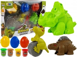 Plastilina Uova Dino Set 12 Pezzi 4 Colori