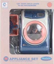 Lavatrice giocattolo in plastica a batteria con suoni