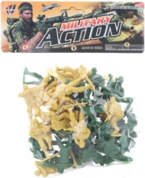 Soldatini di plastica in sacchetto 6 cm – due set colorati