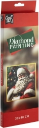 pittura diamantata Babbo Natale 30 × 40 cm