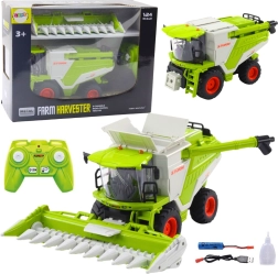 Mietitrebbia RC 2in1 con testata per mais, LED, suoni ed effetto fumo 2.4 GHz