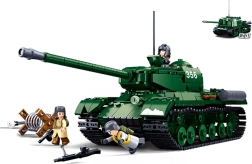 Sluban Battaglia di Budapest – carro armato pesante sovietico IS-2 2 in 1 set di costruzione