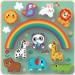 Puzzle bilanciato con animali 2 in 1
