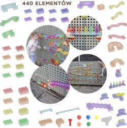 Masterkidz set di costruzioni pista per palline Tabellone STEM 440 pezzi