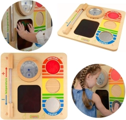 Pannello murale educativo Masterkidz per conoscere la temperatura