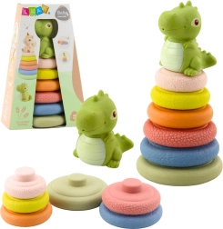 Piramide sensoriale ecologica morbida con dinosauro