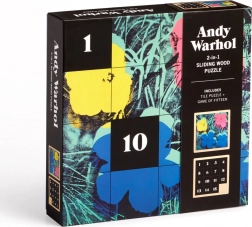 Puzzle scorrevole in legno Andy Warhol: Fiori 2in1