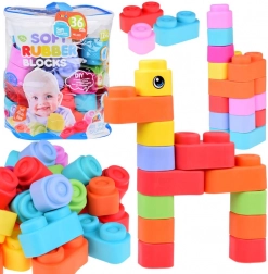 Blocchi in gomma morbida colorata per bambini 36 pezzi