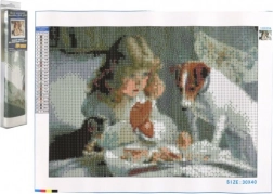 Pittura diamantata Attesa 30 × 40 cm