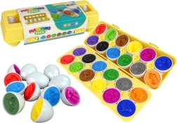 Sorter educativo di uova 12 pz – veicoli, colori e forme