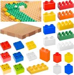 Set di blocchi da costruzione STEM Masterkidz 135 pezzi con accessori per pannello 4 pezzi